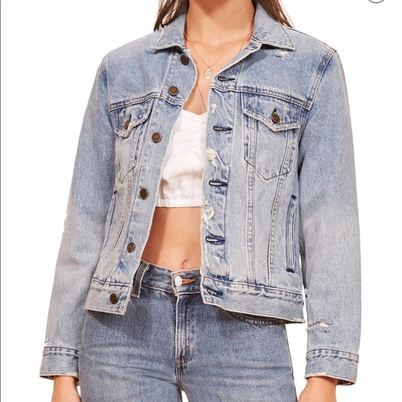 reformation jean jacket